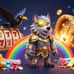 Experience thrilling slot gacor action with Odin and ravens amid casino riches and glowing treasures.
