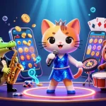 Découvrez le nouveau casino en ligne à travers cette scène animée vibrant d'énergie et de divertissement.