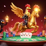 Experience thrilling gameplay at xx88 with a vibrant casino scene featuring unique characters and dynamic elements.