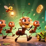 Experience thrilling heists in the S8 casino featuring 3D animated ants with a giant poker chip.