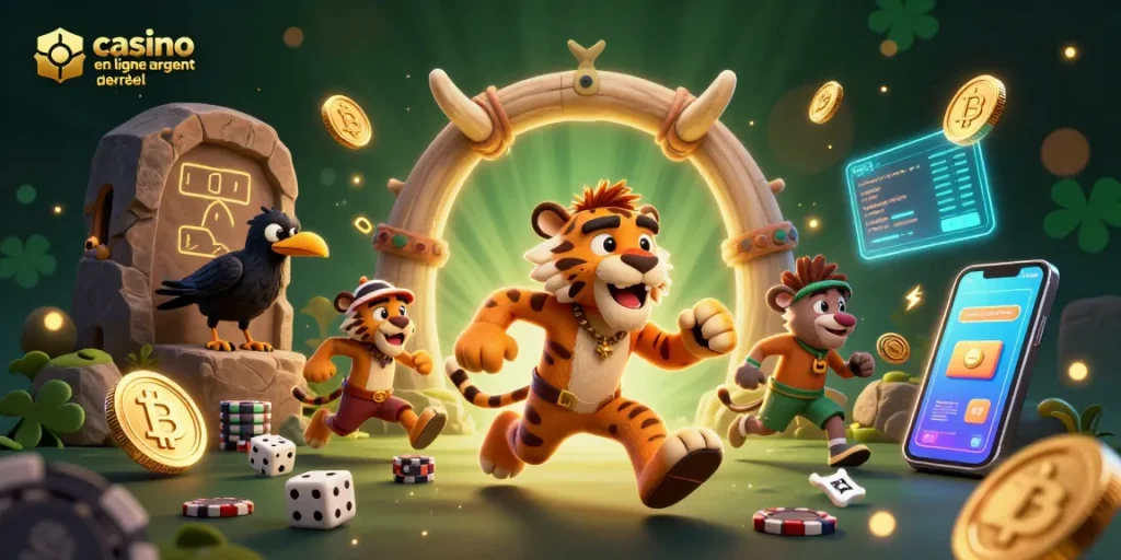 Jouez dans un casino en ligne argent réel avec des personnages amusants et des éléments de jeu captivants.