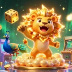 Experience thrilling moments with mm88 in this vibrant casino-themed illustration featuring cartoon characters and dynamic game elements.