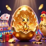 Découvrez des opportunités passionnantes au casino en ligne retrait immédiat avec un dragon doré et des éléments de jeu.