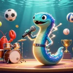 Experience thrilling gameplay at Website Sunwin with an underwater casino stage performance featuring vibrant characters.