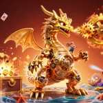 Experience thrilling action with the o8 kjc casino dragon unleashing treasures in a dynamic 3D casino scene.