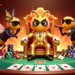 Illustre l'expérience d'un casino en ligne France légal avec un boss et des éléments de jeu.