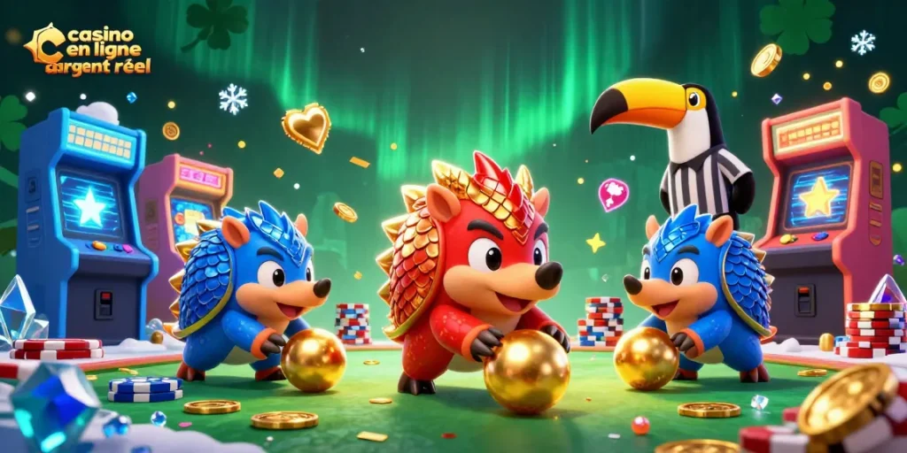 Gagnez avec casino en ligne argent réel, où des pangolins rivalisent au milieu des jetons de poker.