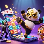 Meilleurs casino sans KYC : panda lutteur et chihuahua arbitre dans un combat excitant.