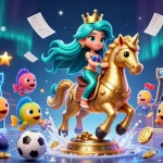 Profitez des meilleurs sites de paris sportifs avec notre illustration captivante de paris, trophées et ambiance festive.