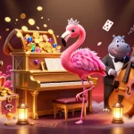 Jouer à des jeux de casino en ligne sur mobile avec une ambiance riche et colorée.
