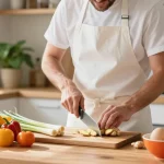 Healthy cooking scene featuring fresh ingredients like ginger, lemongrass, and eggs, perfect for สล็อต enthusiasts.